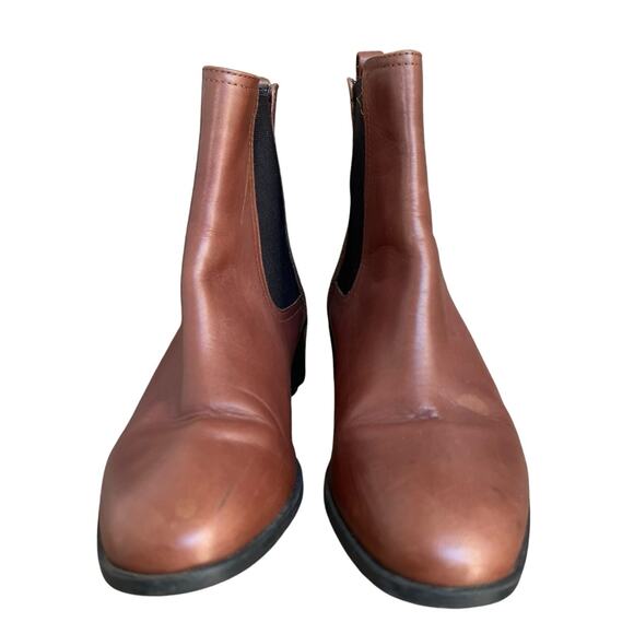 Kenneth Cole Reaction Brown Leather Salt Chelsea Ankle Boots Size 7 - Picture 6 of 11